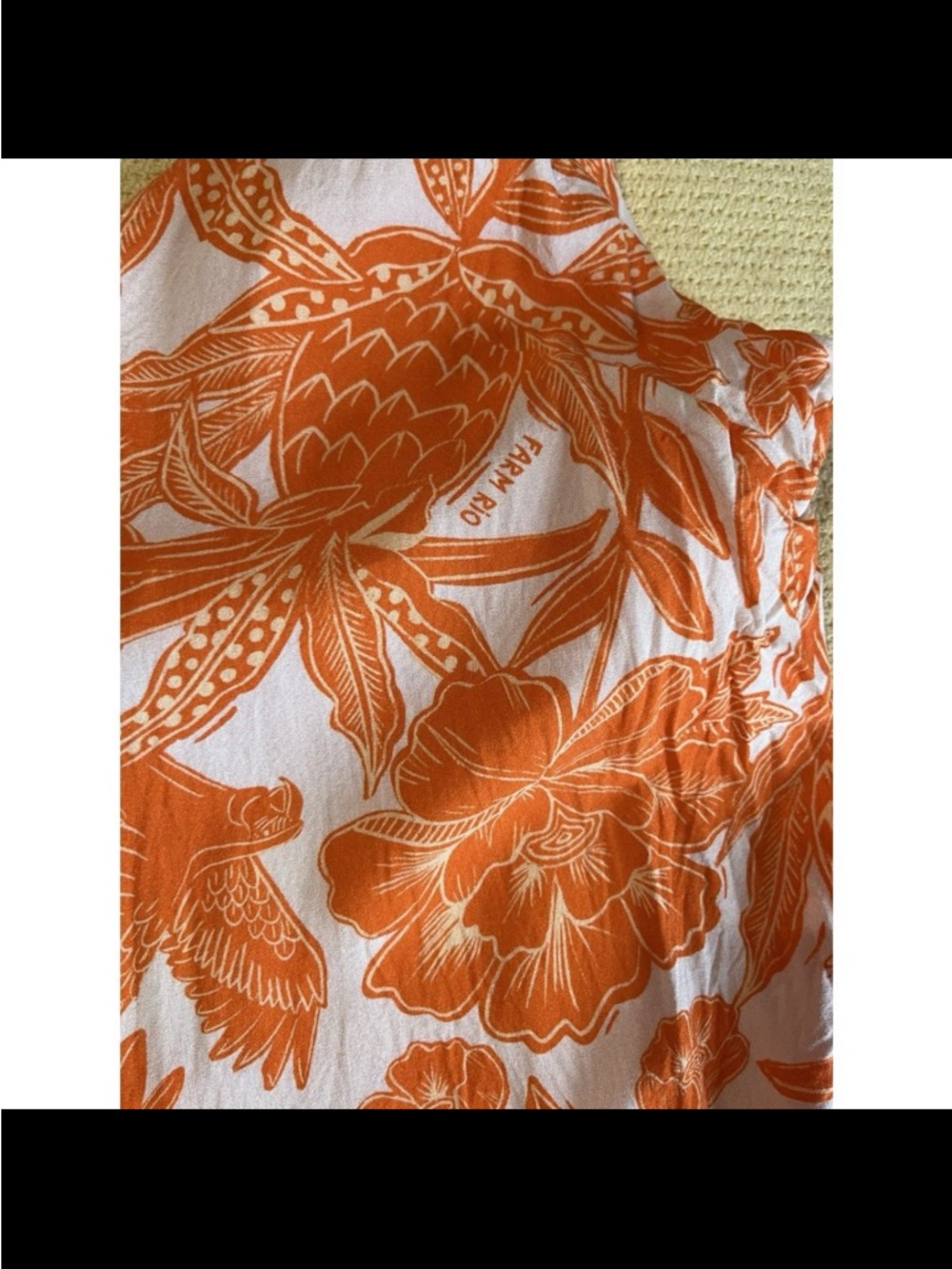 Farm Rio Orange Tropical Dress - Picture 4 of 6